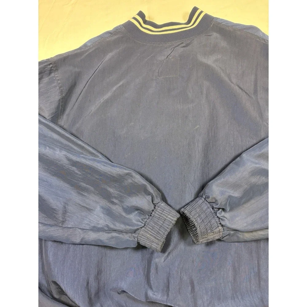Vintage Starter NY Yankees 1/4 Zip Navy Windbreaker Jacket Mens XXL Made in USA